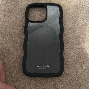 Kate Spade Black glitter wavy iPhone 15 pro max Case